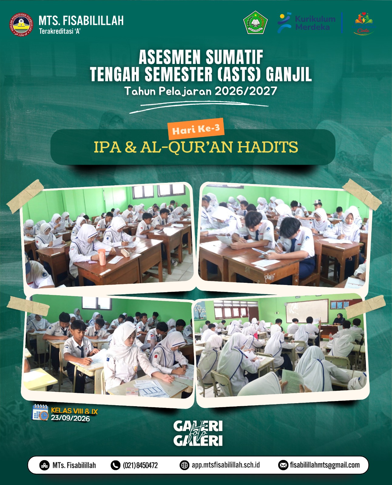 Asesmen Sumatif Tengah Semester (ASTS) Semester Ganjil